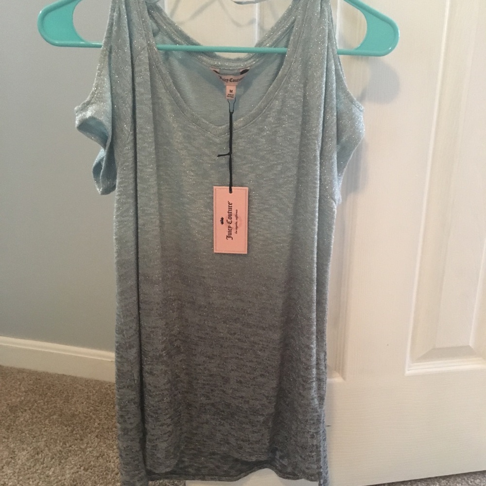Juicy Couture Cold Shoulder Sweater Top